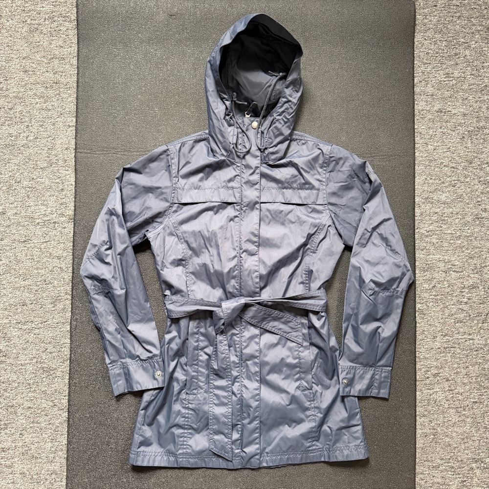 Columbia Light Long Jacket Women’s XS Rain Jacket Blue